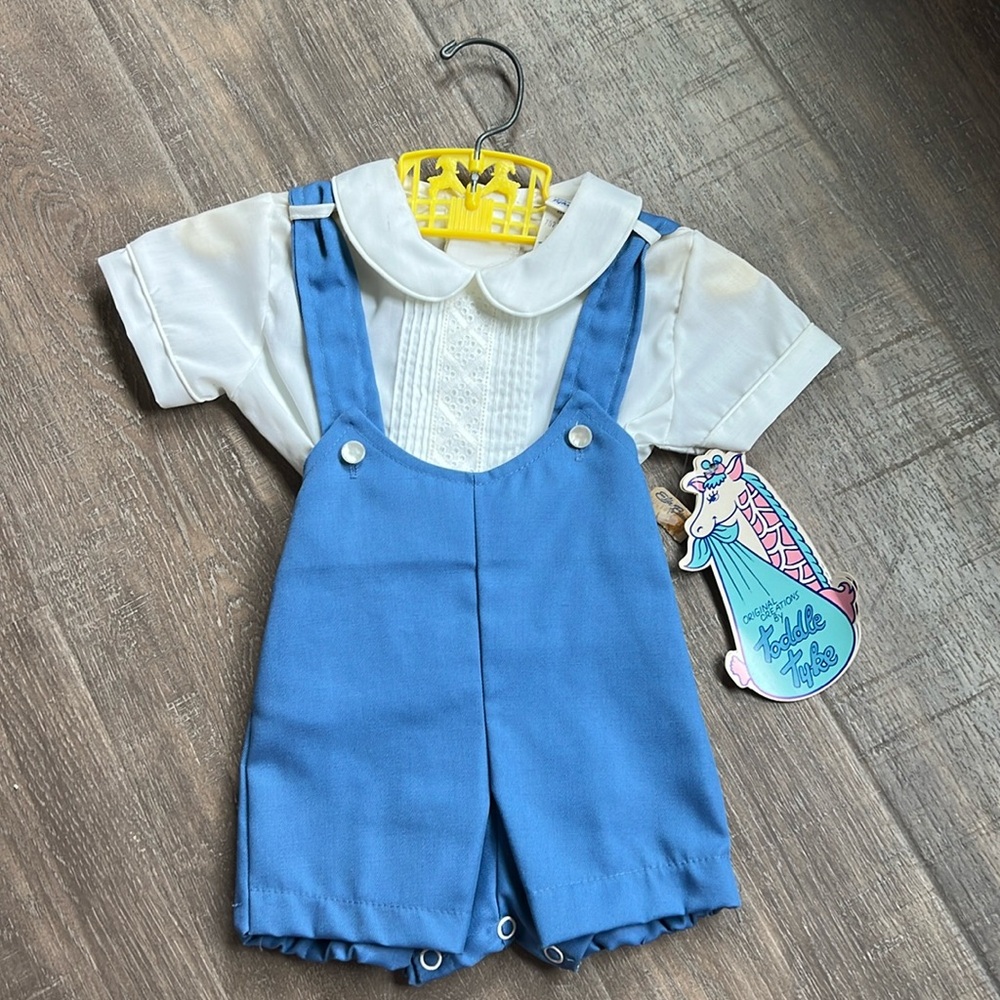 Vintage, NWT, Original Creations by Toddle Tyke, Boys romper